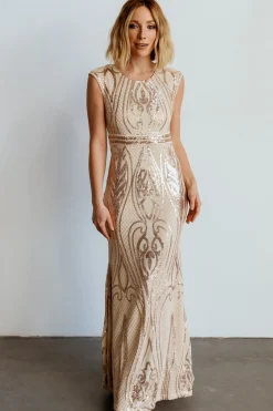 Cheap Alessia Sequin Gown | embellished + sequined