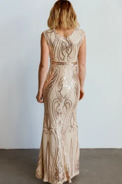 Cheap Alessia Sequin Gown | embellished + sequined