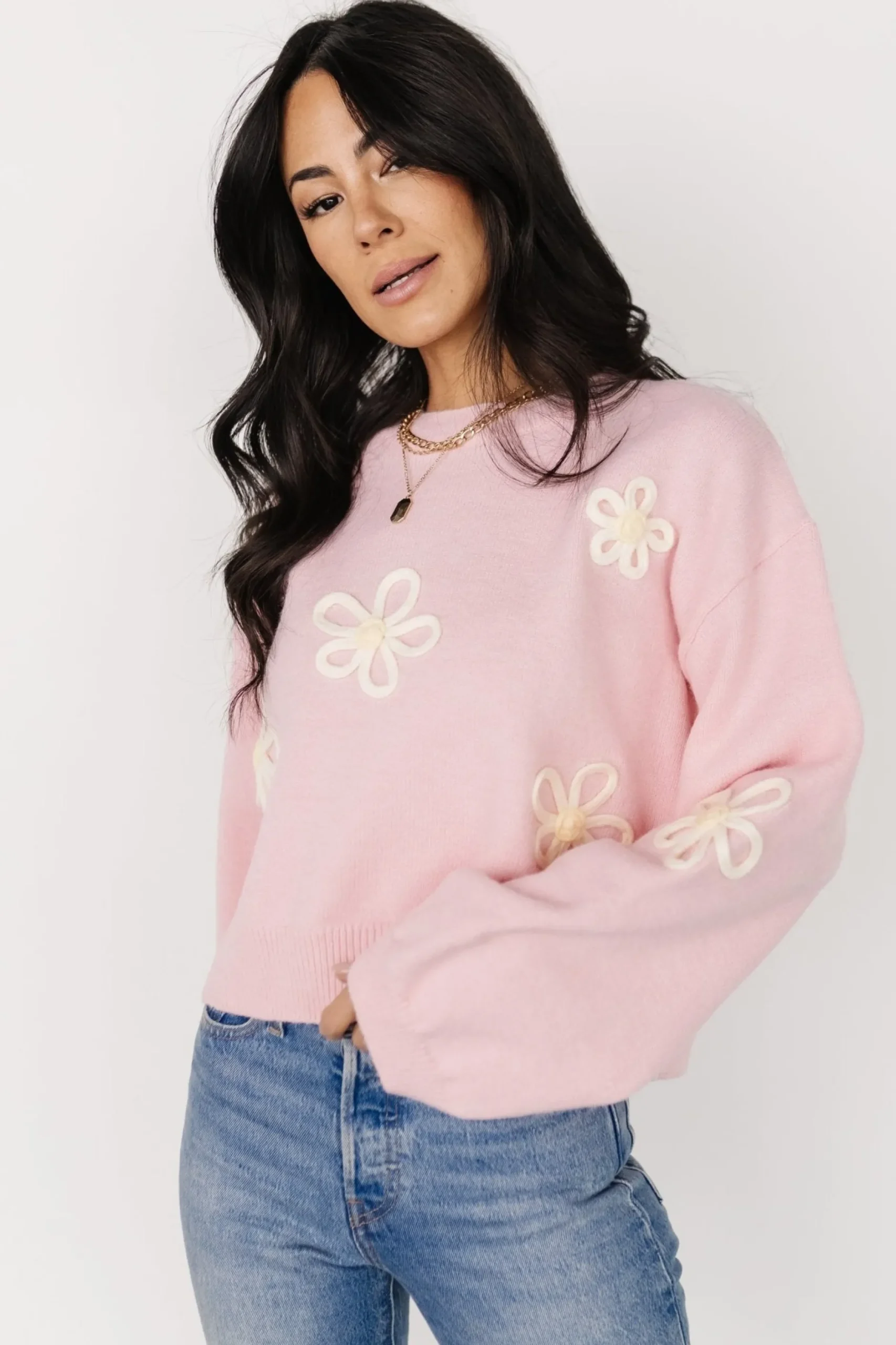 Best Sale Annie Flower Knit Sweater | sweaters