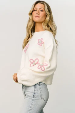 Store Annie Flower Knit Sweater | sweaters