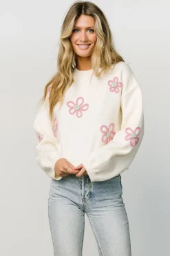 Best Sale Annie Flower Knit Sweater | sweaters