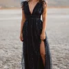 New Annika Sequin Mesh Maxi Dress | tulle styles