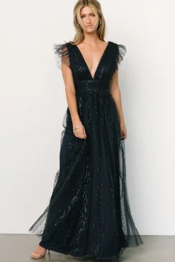 New Annika Sequin Mesh Maxi Dress | tulle styles