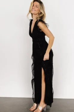 Store Annika Sequin Mesh Maxi Dress | tulle styles