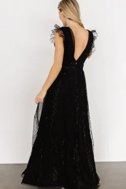 Store Annika Sequin Mesh Maxi Dress | tulle styles