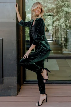 Outlet Archie Velvet Jogger Pants | pants