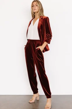 Hot Archie Velvet Jogger Pants | pants