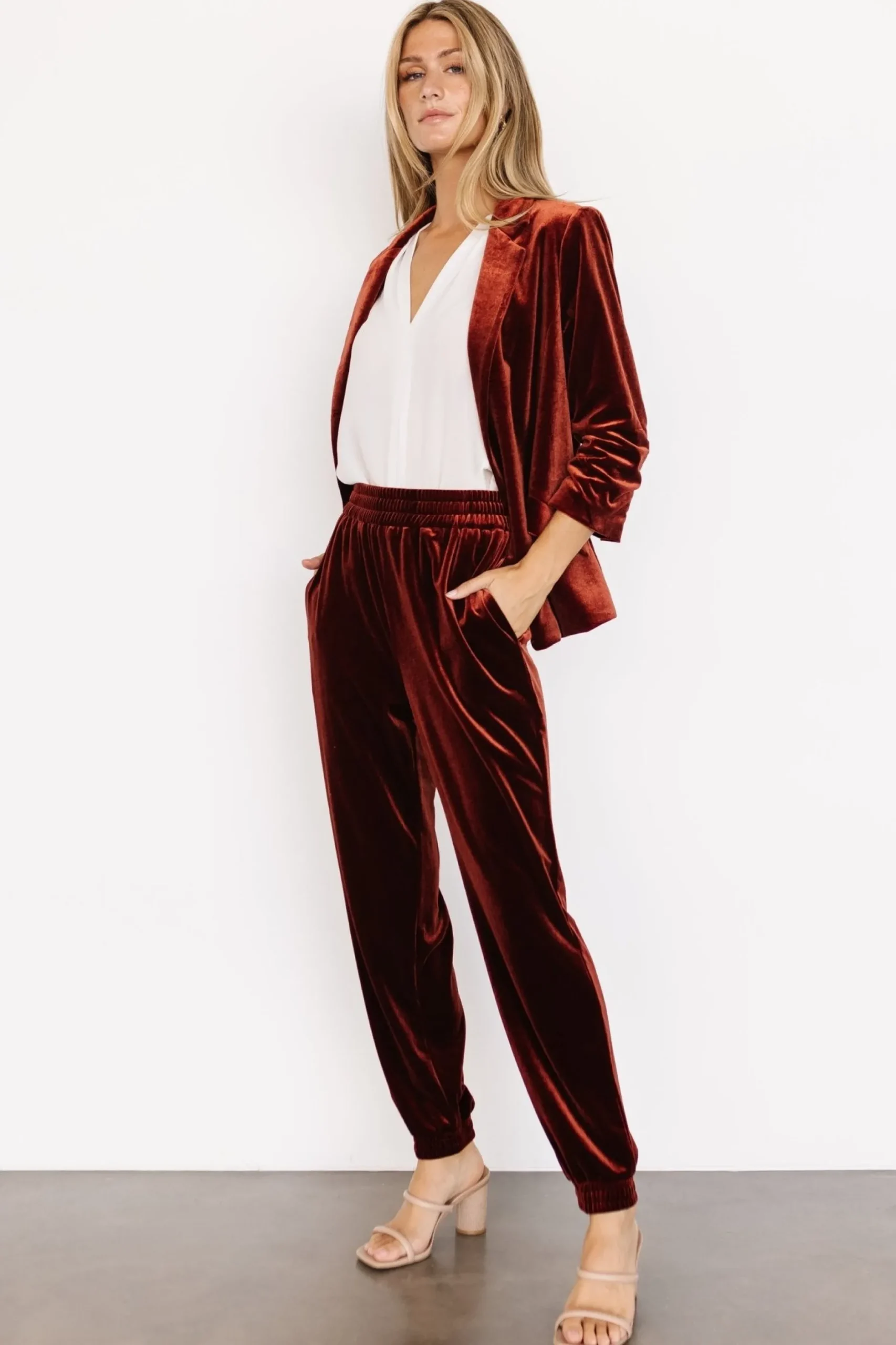 Hot Archie Velvet Jogger Pants | pants