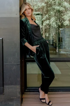 Outlet Archie Velvet Jogger Pants | pants