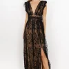 Outlet Arlene Shimmer Gown | embellished + sequined