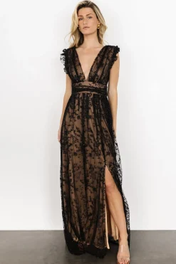 Outlet Arlene Shimmer Gown | embellished + sequined