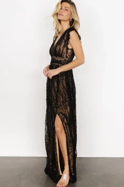 Outlet Arlene Shimmer Gown | embellished + sequined