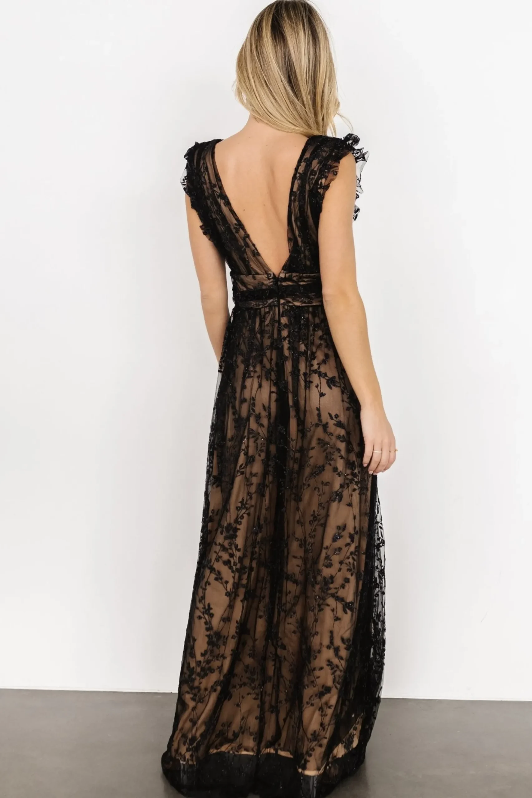 Outlet Arlene Shimmer Gown | embellished + sequined