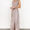 Outlet Arlene Shimmer Gown | embellished + sequined