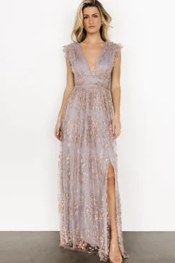 Outlet Arlene Shimmer Gown | embellished + sequined