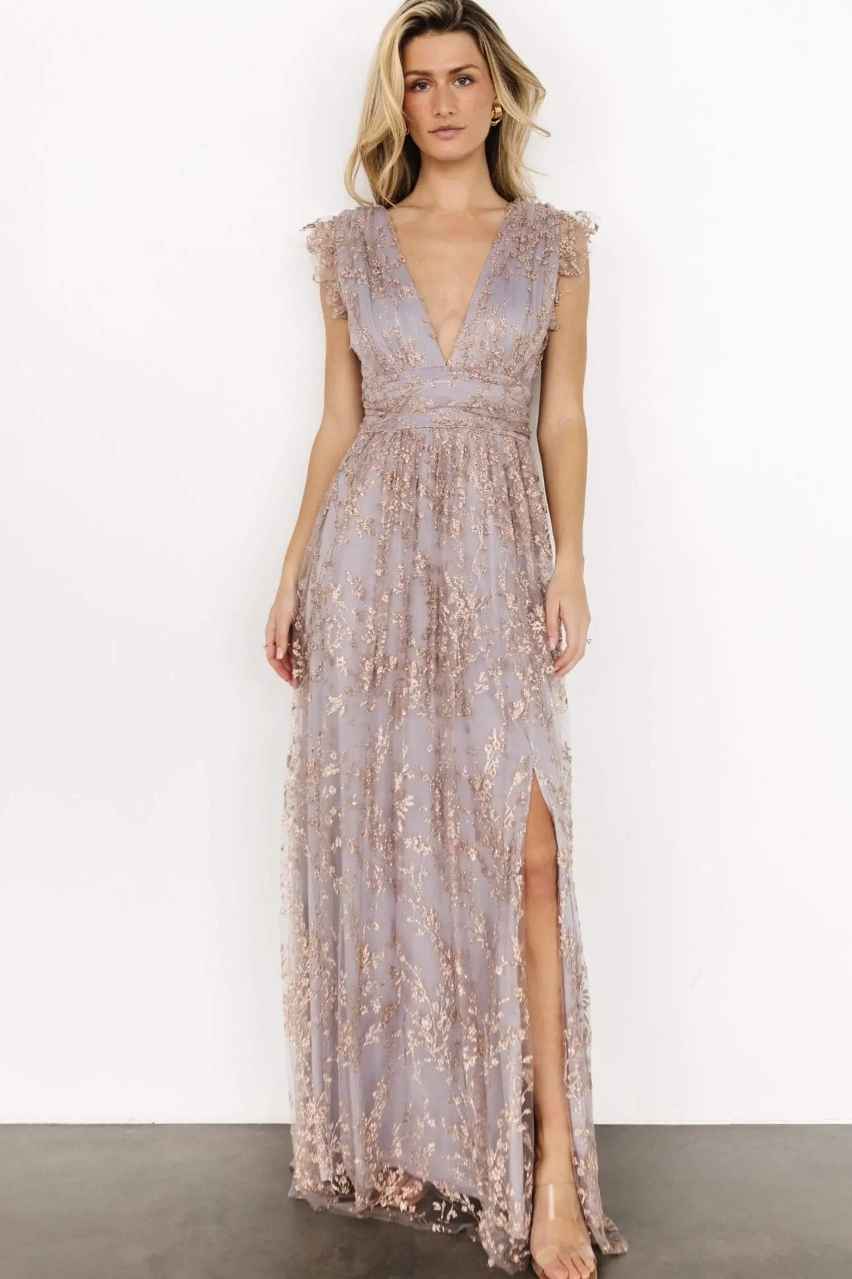 Outlet Arlene Shimmer Gown | embellished + sequined