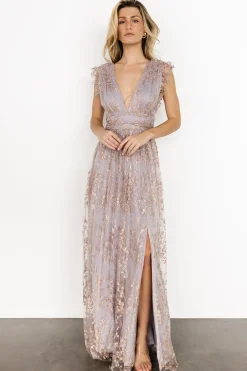 Outlet Arlene Shimmer Gown | embellished + sequined