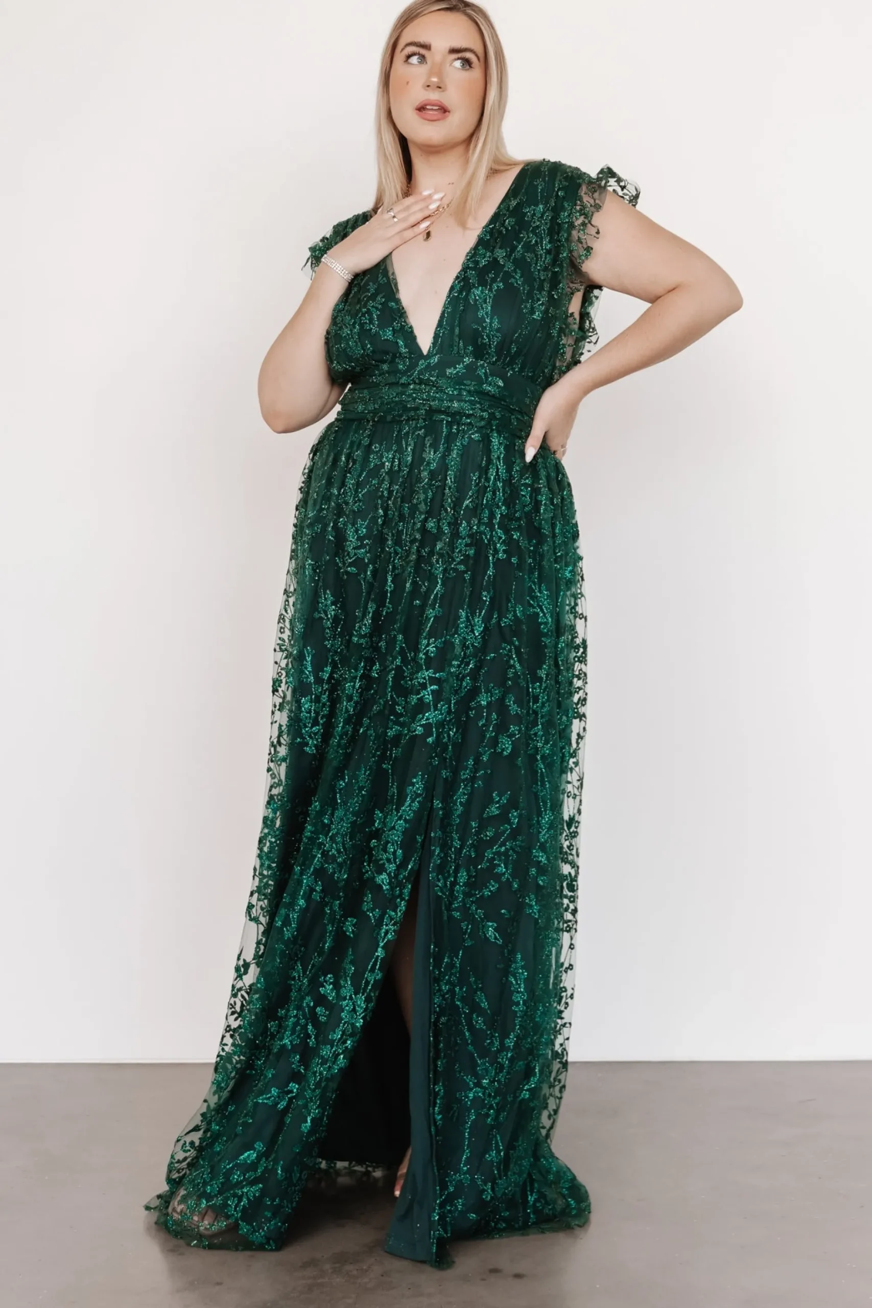Hot Arlene Shimmer Gown | embellished + sequined