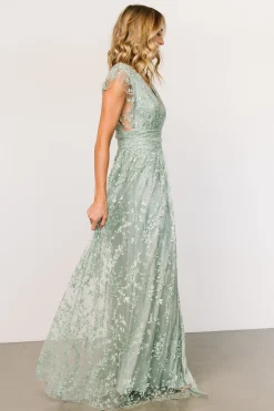 Outlet Arlene Shimmer Gown | embellished + sequined