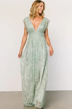 Outlet Arlene Shimmer Gown | embellished + sequined