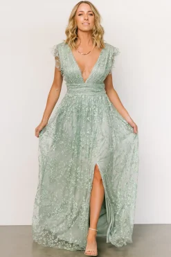 Outlet Arlene Shimmer Gown | embellished + sequined