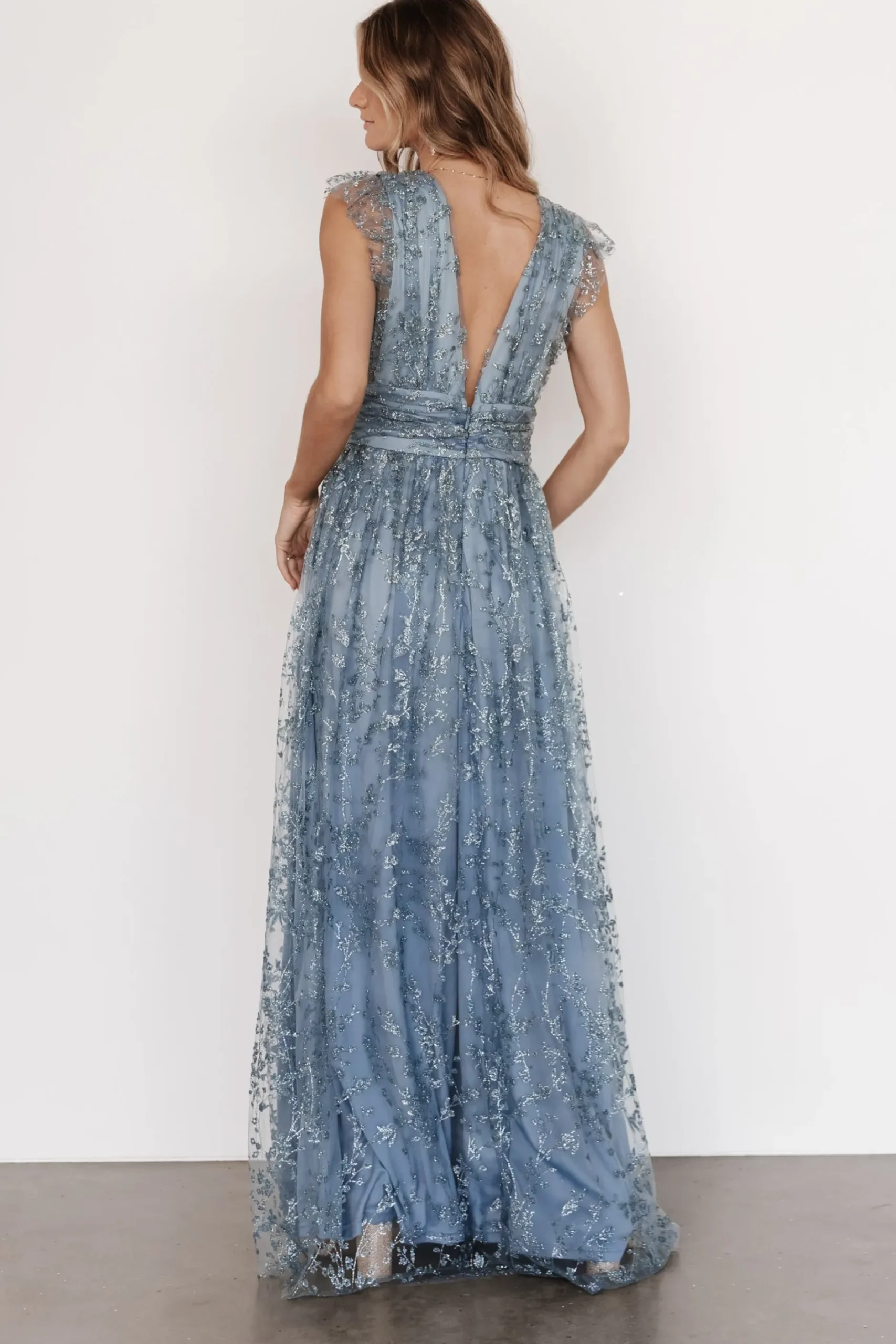 New Arlene Shimmer Gown | embellished + sequined