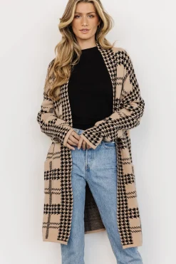 Online Arvo Houndstooth Long Cardigan | cardigans