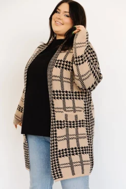 Online Arvo Houndstooth Long Cardigan | cardigans