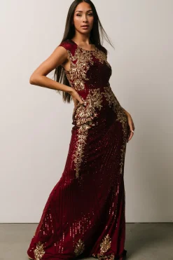 Cheap Azura Sequin Gown | embellished + sequined
