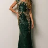 Cheap Azura Sequin Gown | embellished + sequined