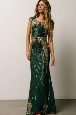 Cheap Azura Sequin Gown | embellished + sequined