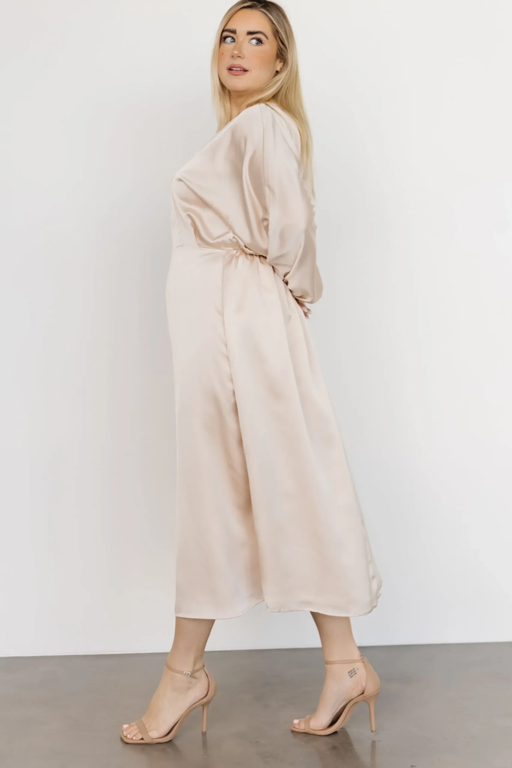 New Balta Satin Midi Dress | BEST SELLERS