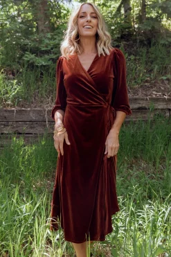 Shop Beckinsale Velvet Wrap Dress | WEDDING SUITE | wedding guest
