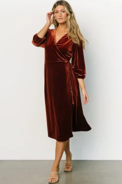 Shop Beckinsale Velvet Wrap Dress | WEDDING SUITE | wedding guest
