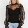 Discount Betsy Shimmer Sleeve Top | blouses + shirts