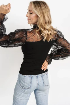 Discount Betsy Shimmer Sleeve Top | blouses + shirts