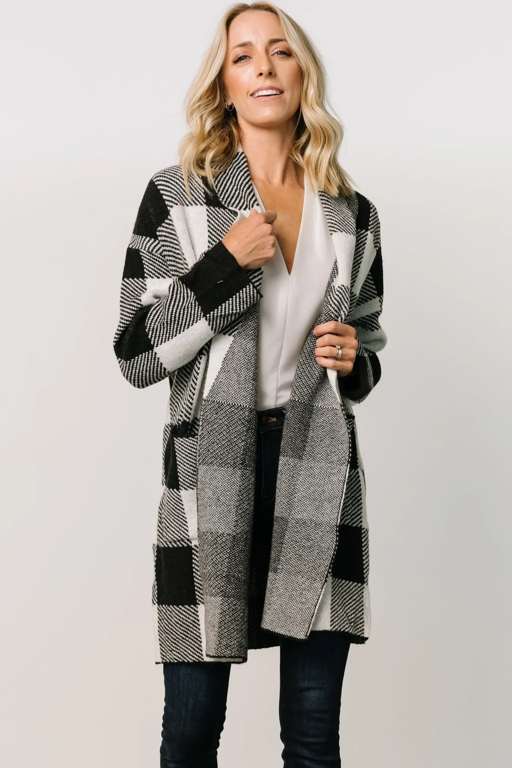New Bowen Gingham Cardigan | cardigans | outerwear