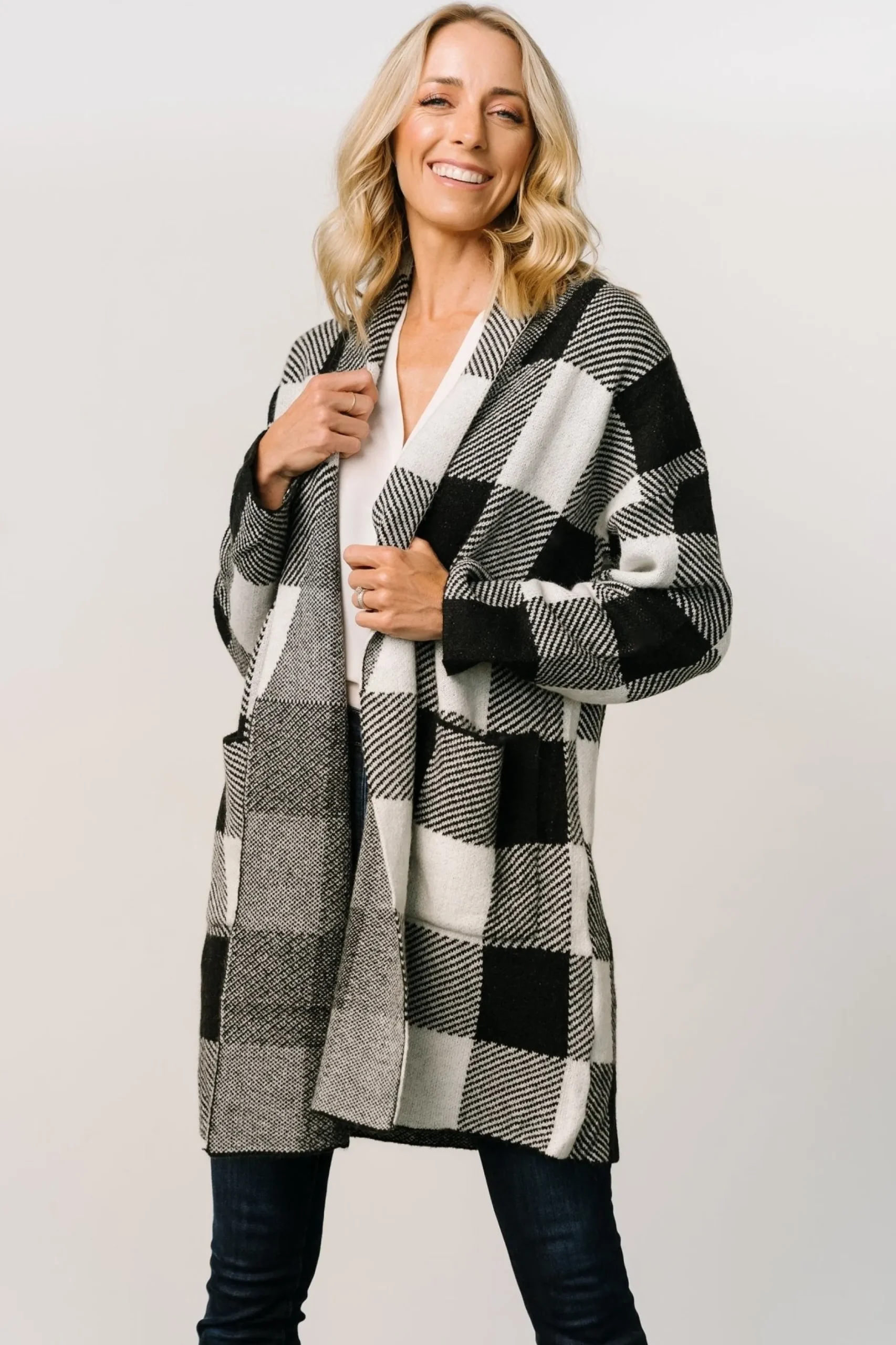 New Bowen Gingham Cardigan | cardigans | outerwear