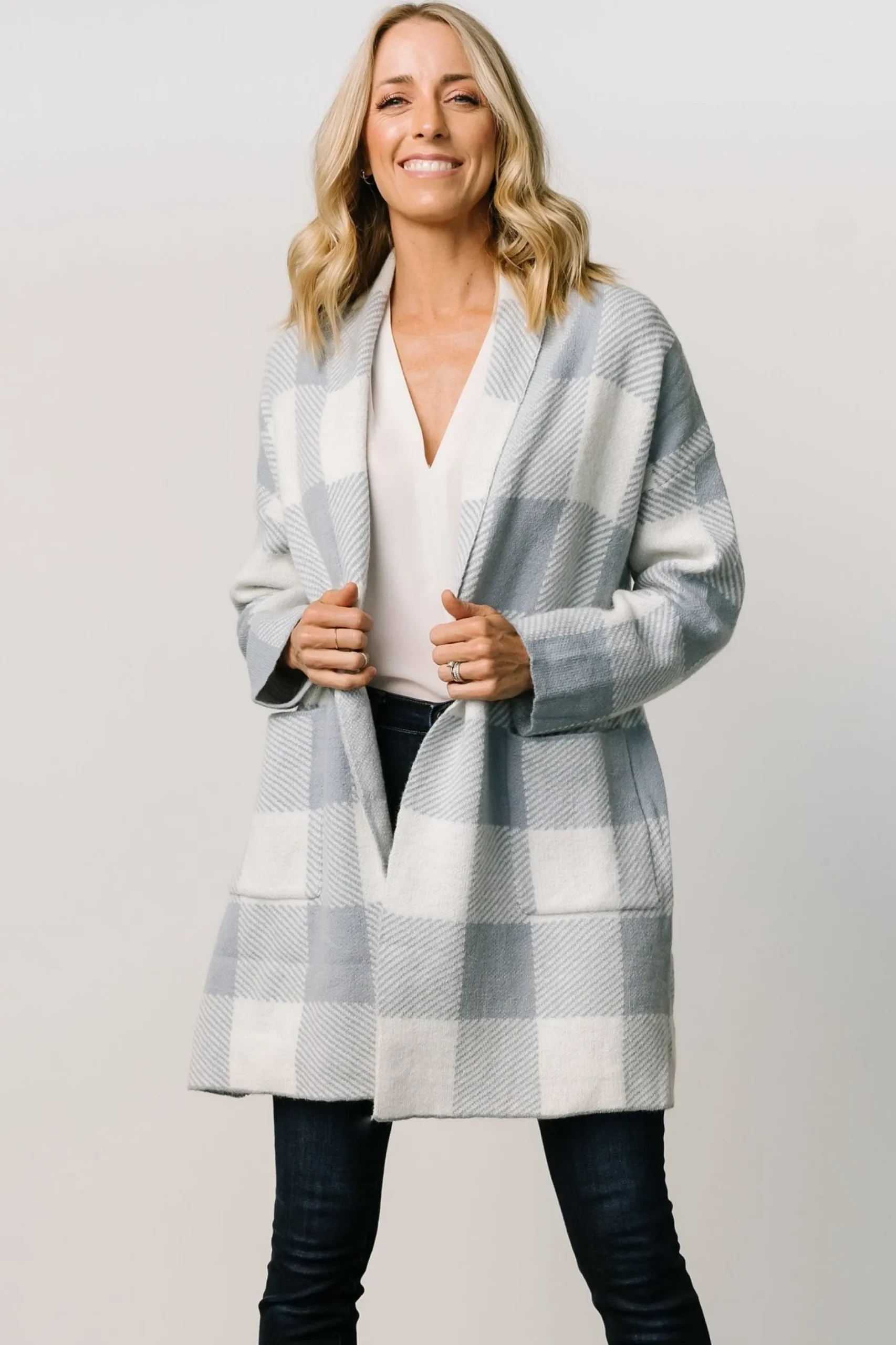 Shop Bowen Gingham Cardigan | cardigans | outerwear