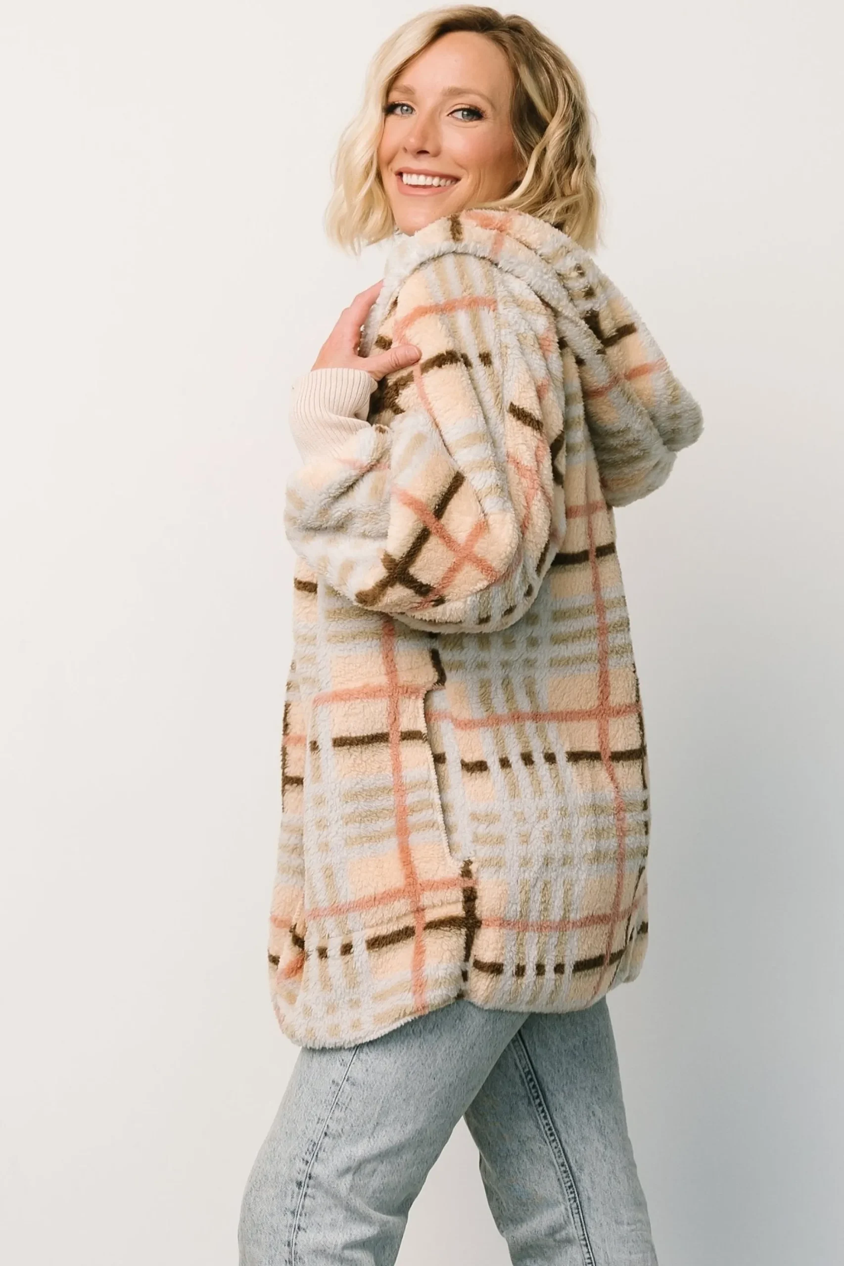 Online Brody Plaid Teddy Jacket | outerwear