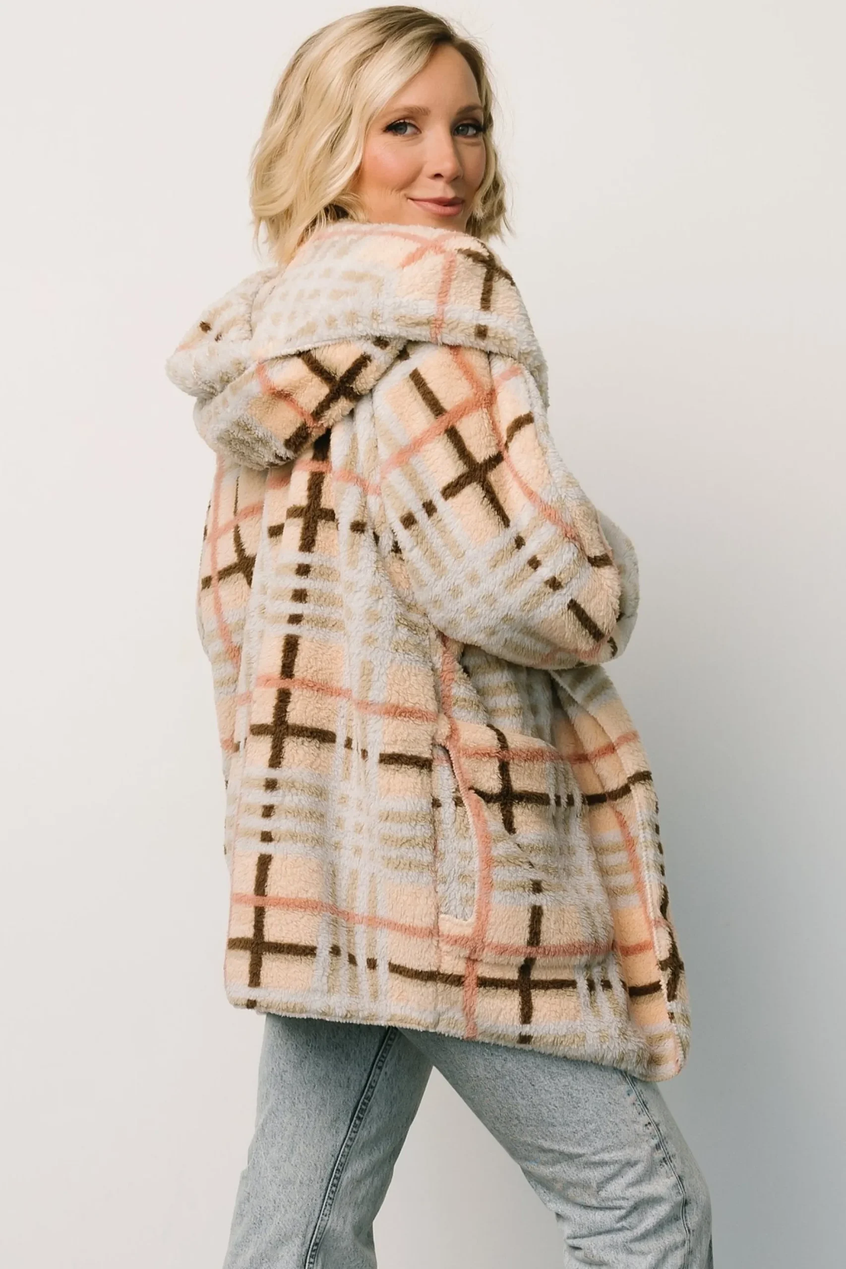 Online Brody Plaid Teddy Jacket | outerwear
