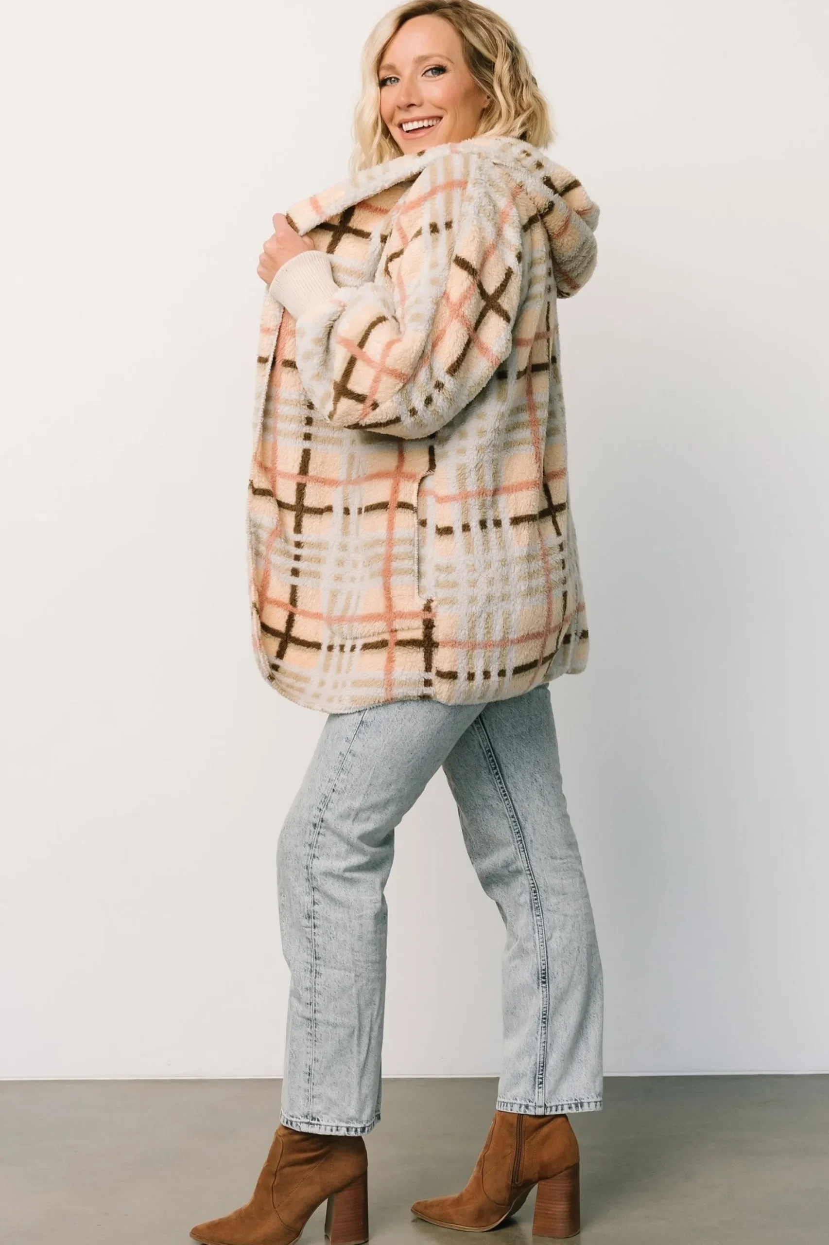 Online Brody Plaid Teddy Jacket | outerwear