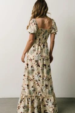 Cheap Capri Smocked Maxi Dress | WINTER ESSENTIALS