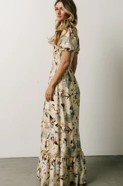 Cheap Capri Smocked Maxi Dress | WINTER ESSENTIALS