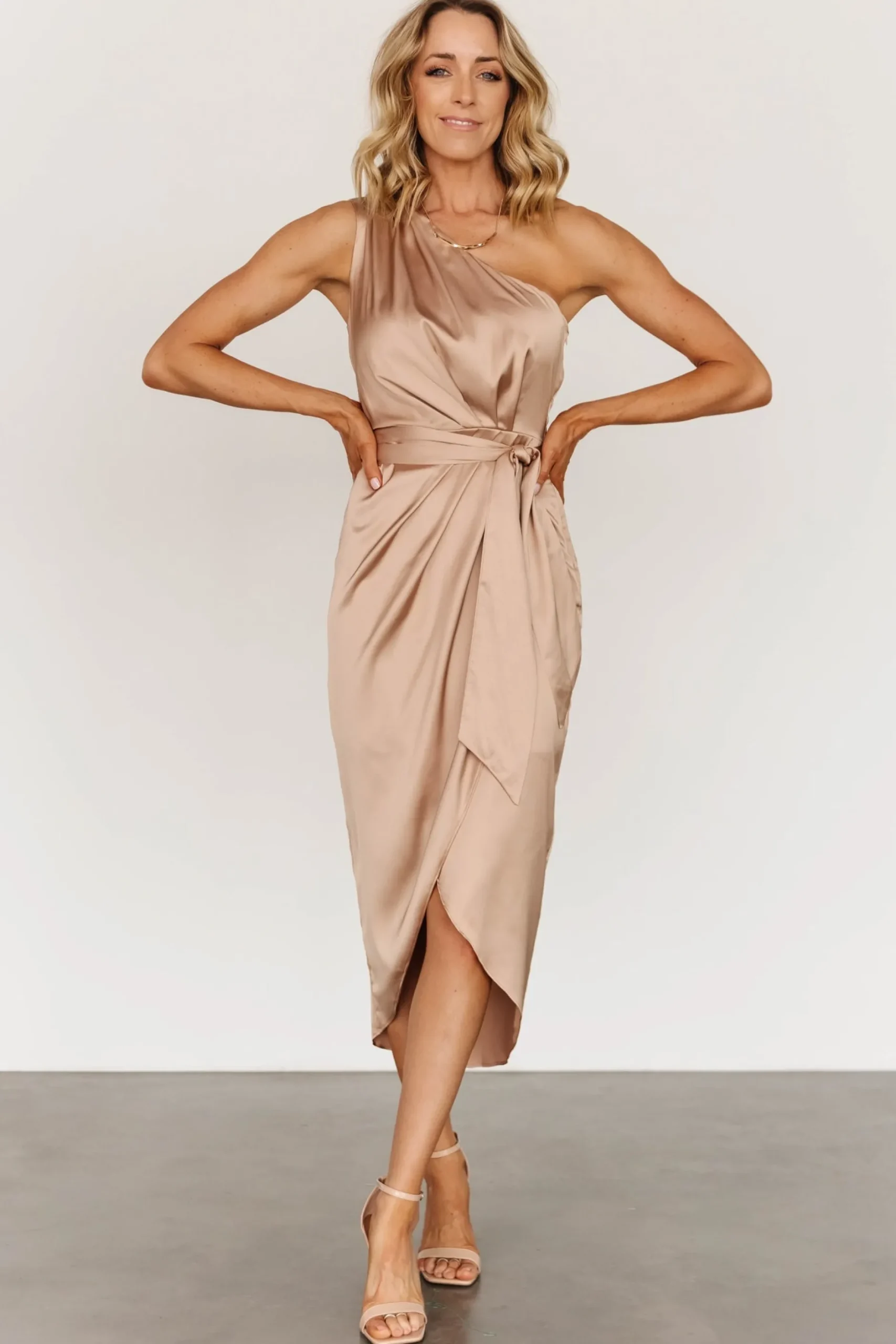 New Celia One Shoulder Midi Dress | BEST SELLERS