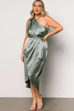 Flash Sale Celia One Shoulder Midi Dress | BEST SELLERS