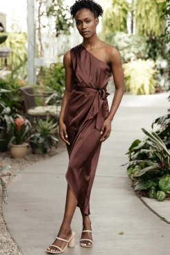 New Celia One Shoulder Midi Dress | BEST SELLERS
