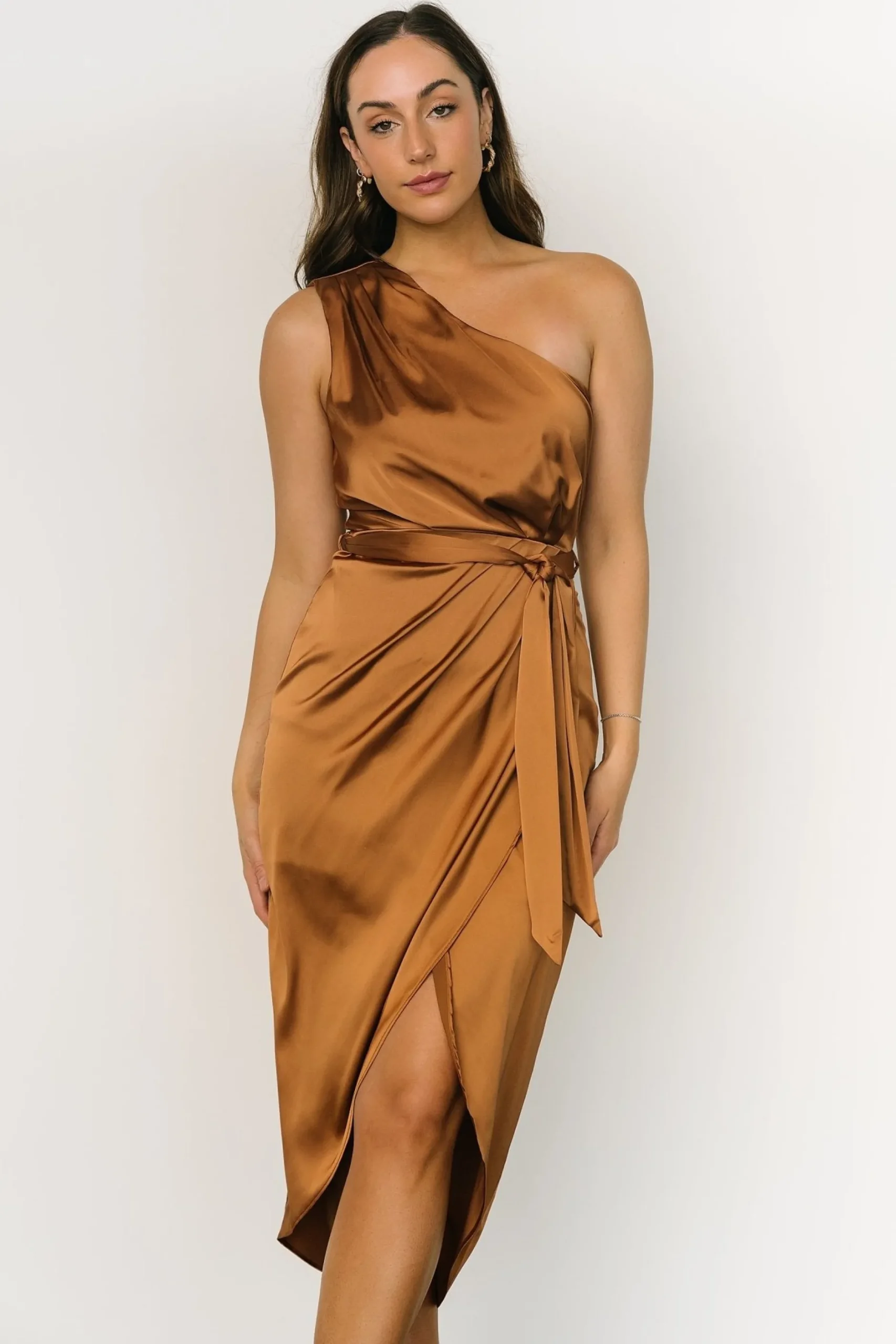 Cheap Celia One Shoulder Midi Dress | BEST SELLERS