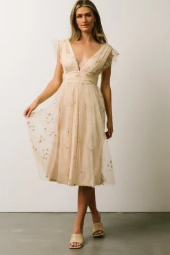 Cheap Chiara Shimmer Midi Dress | COMING SOON