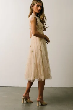 Cheap Chiara Shimmer Midi Dress | COMING SOON